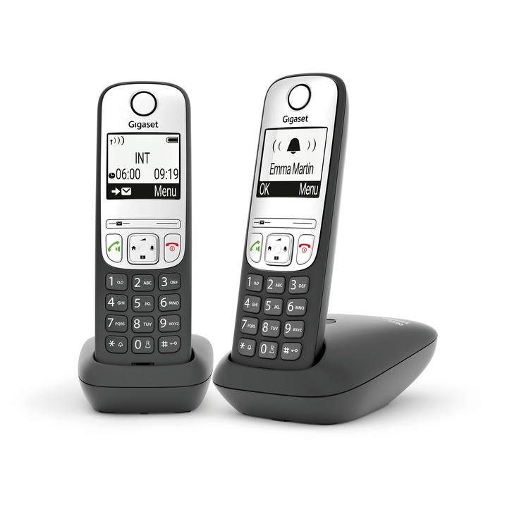Smartphones & Telefone - Schnurloses Telefon Gigaset A690 Duo, in Farbe SCHWARZ, in Ausführung Schnurloses Telefon Giaset A690 Duo Ansicht 1
