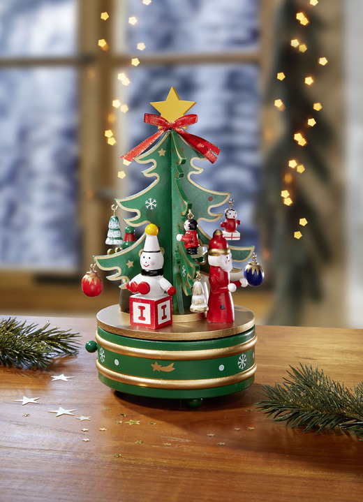 - Spieldose Weihnachtsbaum, in Farbe GRÜN Ansicht 1