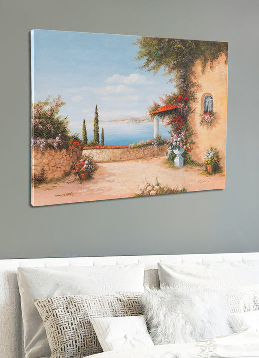 Mediterran - Leinwand Bild mit Künstler-Zertifikat, in Farbe BUNT Ansicht 1