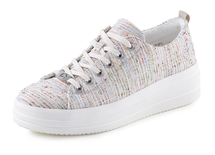 Mode - Sneaker in Weiß-Multicolor, in Größe 036 bis 042, in Farbe WEISS-MULTICOLOR Ansicht 1