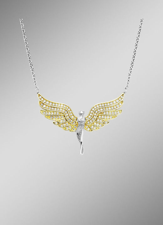 Halsketten & Armbänder - Halskette mit Engel Anhänger, in Farbe  Ansicht 1