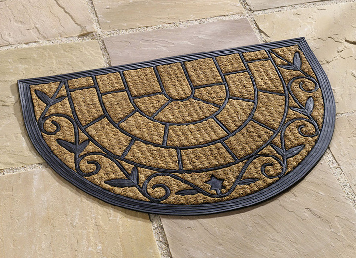 Fußmatten - Fußmatte in antiker Gusseisen-Optik, in Farbe NATUR-SCHWARZ