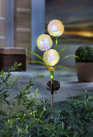 LED-Leuchte mit 3 Kugelblüten