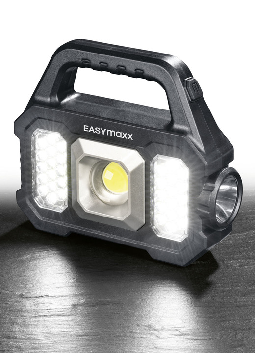 Lampen & Leuchten - Solar-Arbeitsleuchte von EASYmaxx, in Farbe SCHWARZ Ansicht 1