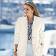Jacken, Westen & Sets - Strickjacke mit Schurwolle – Farbe NATURWEISS Jacken, Westen & Sets - Strickjacke mit Schurwolle, in Größe 038 bis 052, in Farbe SCHWARZ