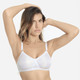 BHs - Sassa Dreierpack BH in verschiedenen Farbstellungen – Farbe 3X WEISS – Ansicht 1 BHs - Sassa Dreierpack BH in verschiedenen Farbstellungen, in Größe 075 bis 100, in Cup D, in Farbe 3X WEISS – Farbe 3X WEISS – Ansicht 1