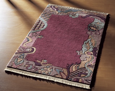 Klassisch - Brücken und Teppiche im Nepal-Stil – Farbe AUBERGINE Klassisch - Brücken und Teppiche im Nepal-Stil, in Größe 011 (Brücke, ca.  60x 90 cm) bis 309 (Rundteppich, ca. Ø 200 cm), in Farbe BEIGE
