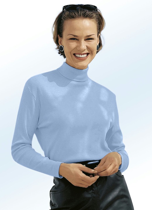 Shirts - Fabelhafter Rolli in 16 Farben Shirts - Fabelhafter Rolli in 16 Farben, in Größe 034 bis 052, in Farbe HELLBLAU