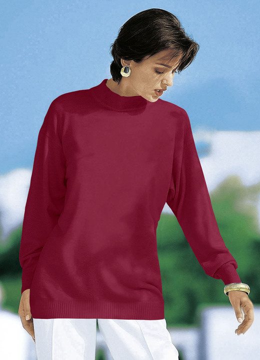 Pullover - Pullover in Feinstrick mit Schurwolle Ansicht 13 Pullover - Pullover in Feinstrick mit Schurwolle, in Größe 036 bis 050, in Farbe SCHWARZ Ansicht 13