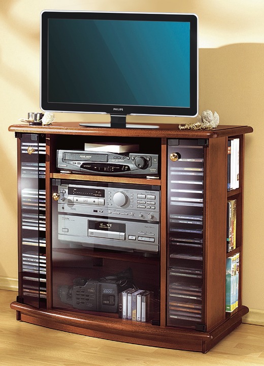 Hifi- &  TV-Möbel - TV-Phono-Wagen, in Farbe NUSSBAUM Ansicht 1