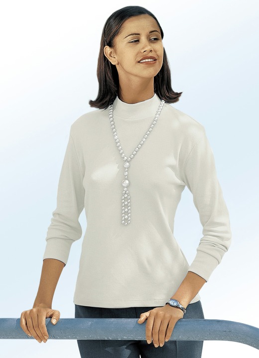 Shirts - Shirt mit Stehkragen, in Größe 034 bis 052, in Farbe HELLBLAU Ansicht 7