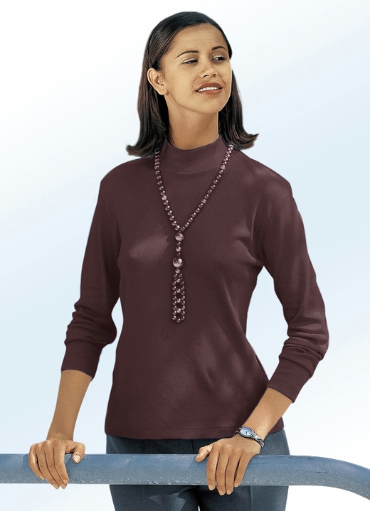 Shirts - Shirt mit Stehkragen, in Größe 034 bis 052, in Farbe HELLBLAU Ansicht 6