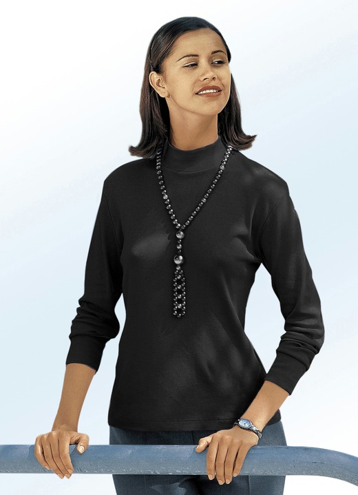 Shirts - Shirt mit Stehkragen, in Größe 034 bis 052, in Farbe AVOCADO Ansicht 12