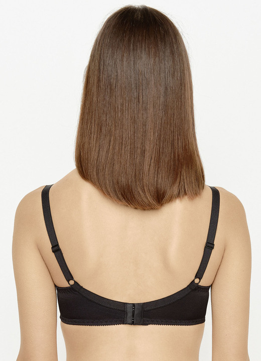 BHs - Susa Dirndl-BH mit Außenträgern Ansicht 4 BHs - Susa Dirndl-BH mit Außenträgern, in Größe 070 bis 095, in Cup A, in Farbe WEISS Ansicht 4