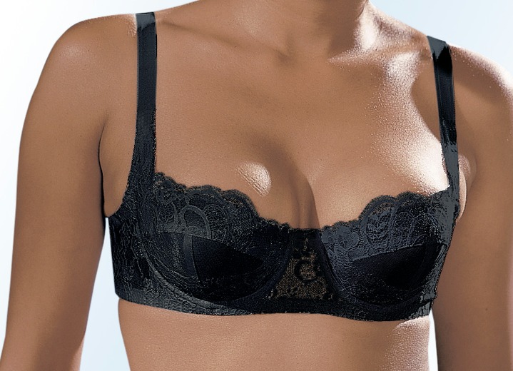 BHs - Susa Dirndl-BH mit Außenträgern Ansicht 5 BHs - Susa Dirndl-BH mit Außenträgern, in Größe 070 bis 095, in Cup A, in Farbe WEISS Ansicht 5