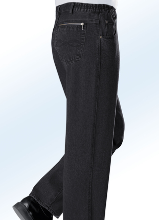 Jeans mit Dehnbundeinsätzen in 3 Farben