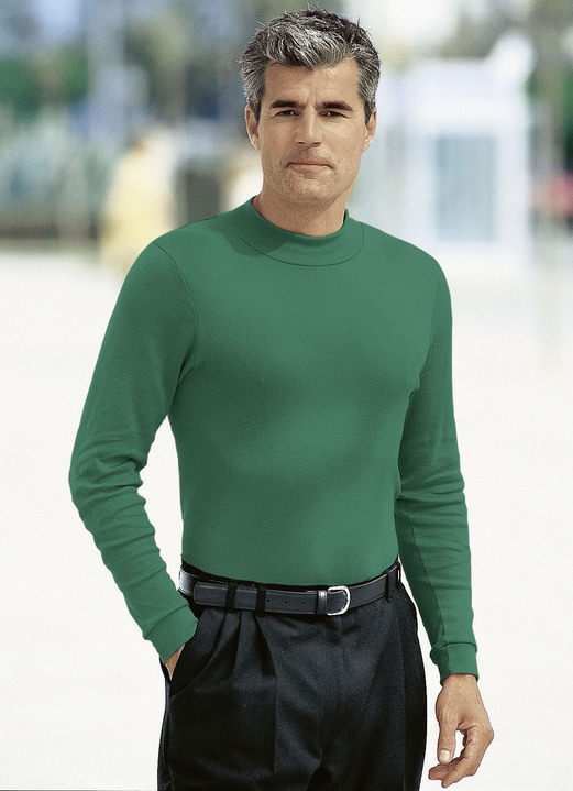 Hemden, Pullover & Shirts - Tragangenehmes Shirt in 10 Farben, in Größe 046 bis 062, in Farbe SILBERGRAU Ansicht 10