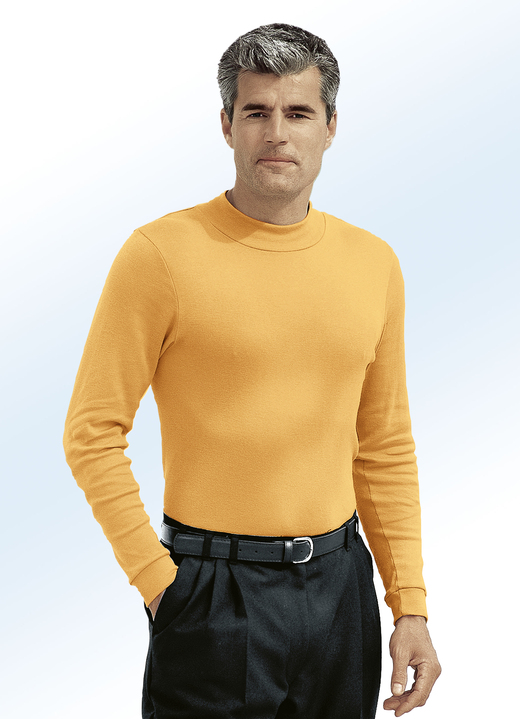 Hemden, Pullover & Shirts - Tragangenehmes Shirt in 10 Farben, in Größe 046 bis 062, in Farbe SILBERGRAU Ansicht 8