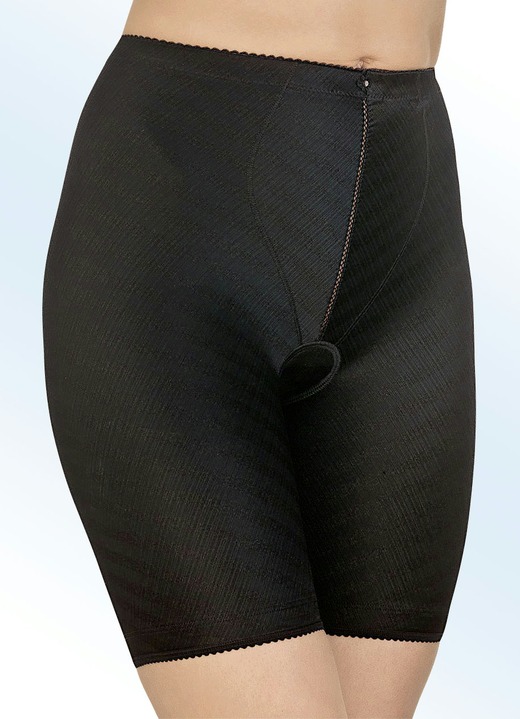 Slips - Felina Miederhose mit langem Bein, in Größe 070 bis 115, in Farbe SCHWARZ Ansicht 1