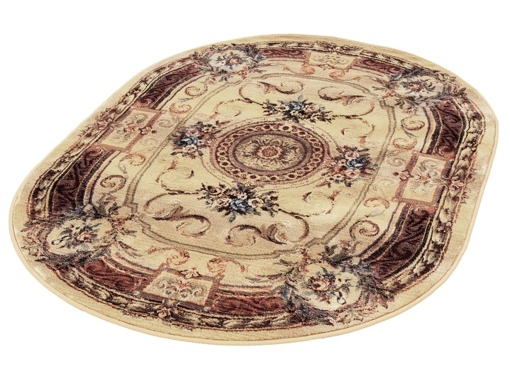 Klassisch - Brücken, Galerie und Teppiche in hochwertiger Qualität, in Größe 005 (Brücke, 40x 60 cm) bis 325 (Bettumrandung, 3-teilig), in Farbe BEIGE Ansicht 4