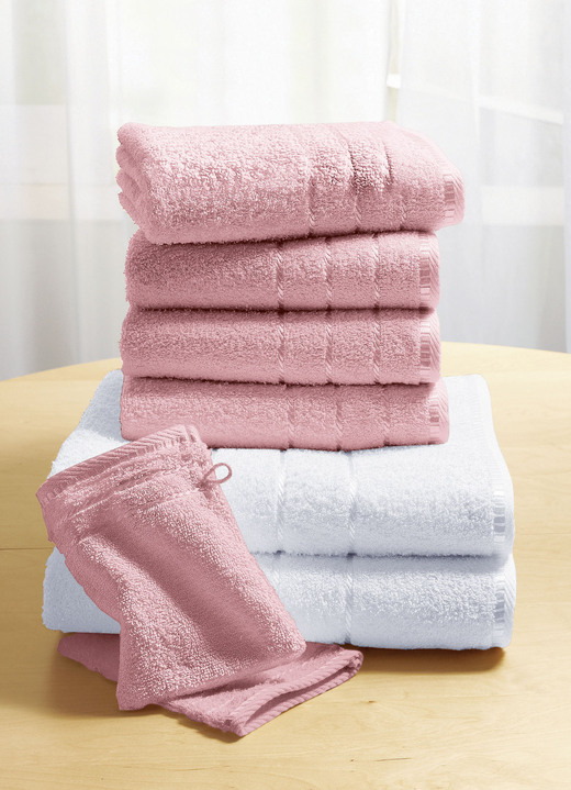 Handtücher - Weiche Walkfrottier-Handtücher aus dichtem Schlingenflor, in Größe 200 (2 Handtücher, 50x90 cm) bis 210 (10-teiliges Sparset), in Farbe BEIGE Ansicht 8