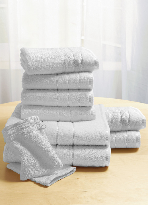 Handtücher - Weiche Walkfrottier-Handtücher aus dichtem Schlingenflor, in Größe 200 (2 Handtücher, 50x90 cm) bis 210 (10-teiliges Sparset), in Farbe BEIGE Ansicht 19