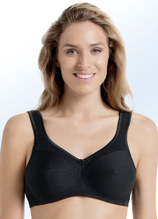 Soft-BH - Anita Entlastungs-BH mit Baumwoll-Pikee, in Größe 075 bis 120, in Cup G, in Farbe WEISS Ansicht 13