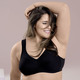 Soft-BH - Anita Entlastungs-BH mit Baumwoll-Pikee – Farbe SCHWARZ – Ansicht 1 Soft-BH - Anita Entlastungs-BH mit Baumwoll-Pikee, in Größe 075 bis 120, in Cup H, in Farbe WEISS – Farbe SCHWARZ – Ansicht 1