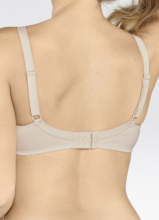 Mode - Naturana Zweierpack  BH mit dekorativem Spitzenband in den Cups, in Größe 075 bis 100, in Cup B, in Farbe 2X WEISS Ansicht 6