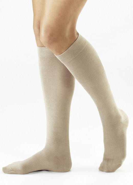 - Stützkniestrümpfe, BIOTEX21, in Größe L bis XXL, in Farbe BEIGE Ansicht 1