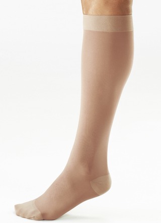 Kompressionsstrümpfe - Stützkniestrümpfe, Zweierpack, in Größe 1 (Schuhgröße 35–36) bis 6 (Schuhgröße 42–43), in Farbe SCHWARZ – Farbe SCHWARZ – Ansicht 