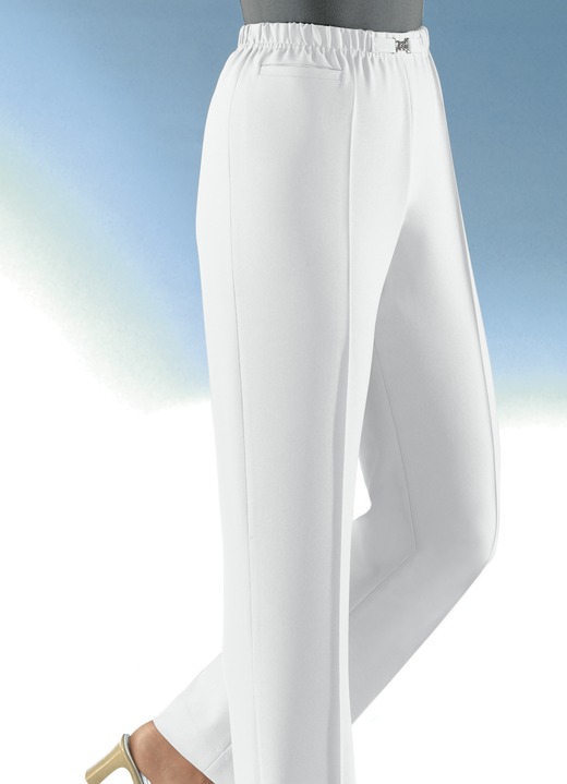 Hosen - Hose in Schlupfform in 8 Farben Ansicht 4 Hosen - Hose in Schlupfform in 8 Farben, in Größe 019 bis 054, in Farbe HELLTÜRKIS Ansicht 4