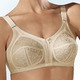 BHs - BH mit unterlegter Spitze, in Größe 080 bis 110, in Cup B, in Farbe PUDER
