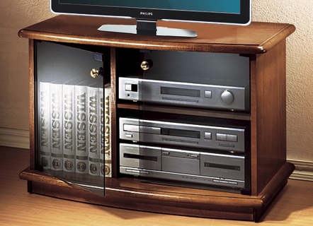 Hifi- &  TV-Möbel - TV-Phono-Wagen, in Farbe KIRSCHBAUM