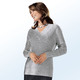 Pullover - Pullover aus Bouclégarn – Farbe HELLGRAU MELIERT Pullover - Pullover aus Bouclégarn, in Größe 036 bis 050, in Farbe HELLGRAU MELIERT