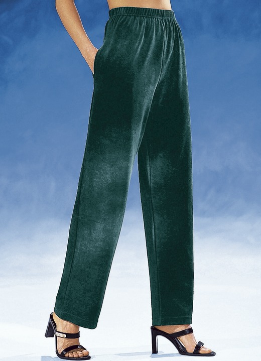 Freizeithosen - Hose mit komfortablem Dehnbund Freizeithosen - Hose mit komfortablem Dehnbund, in Größe 018 bis 060, in Farbe NACHTGRÜN