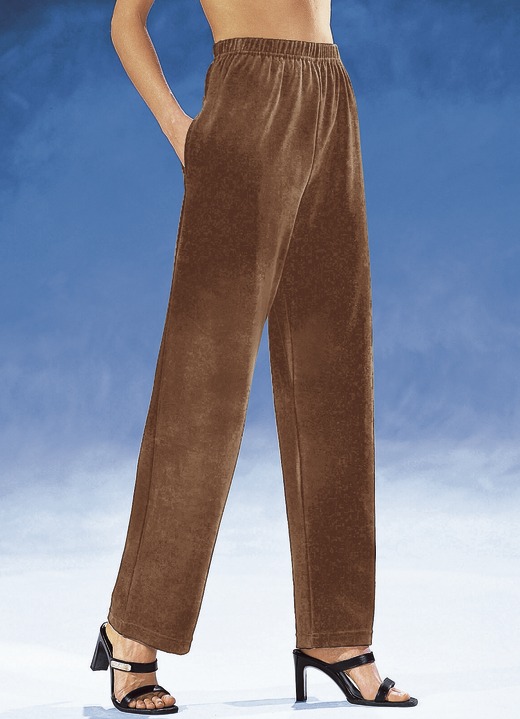 Freizeithosen - Hose mit komfortablem Dehnbund Freizeithosen - Hose mit komfortablem Dehnbund, in Größe 018 bis 060, in Farbe NUGAT