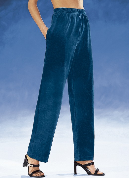 Freizeithosen - Hose mit komfortablem Dehnbund Freizeithosen - Hose mit komfortablem Dehnbund, in Größe 018 bis 060, in Farbe PETROL