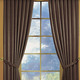 Klassisch - Fensterdekoration aus schwerer Thermo-Chenille-Qualität – Farbe BRAUN – Ansicht 5 Klassisch - Fensterdekoration aus schwerer Thermo-Chenille-Qualität, in Größe 364 (H150xB135 cm) bis 464 (H245xB270 cm), in Farbe TERRA, in Ausführung mit Universalschienenband – Farbe BRAUN – Ansicht 5