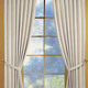 Klassisch - Fensterdekoration aus schwerer Thermo-Chenille-Qualität – Farbe CREME – Ansicht 5 Klassisch - Fensterdekoration aus schwerer Thermo-Chenille-Qualität, in Größe 364 (H150xB135 cm) bis 464 (H245xB270 cm), in Farbe TERRA, in Ausführung mit Universalschienenband – Farbe CREME – Ansicht 5