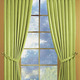 Klassisch - Fensterdekoration aus schwerer Thermo-Chenille-Qualität – Farbe GRÜN – Ansicht 3 Klassisch - Fensterdekoration aus schwerer Thermo-Chenille-Qualität, in Größe 364 (H150xB135 cm) bis 464 (H245xB270 cm), in Farbe TERRA, in Ausführung mit Universalschienenband – Farbe GRÜN – Ansicht 3