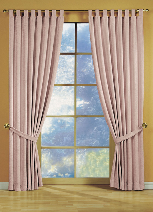 Klassisch - Fensterdekoration aus schwerer Thermo-Chenille-Qualität Ansicht 21 Klassisch - Fensterdekoration aus schwerer Thermo-Chenille-Qualität, in Größe 364 (H150xB135 cm) bis 464 (H245xB270 cm), in Farbe CREME, in Ausführung mit Universalschienenband Ansicht 21