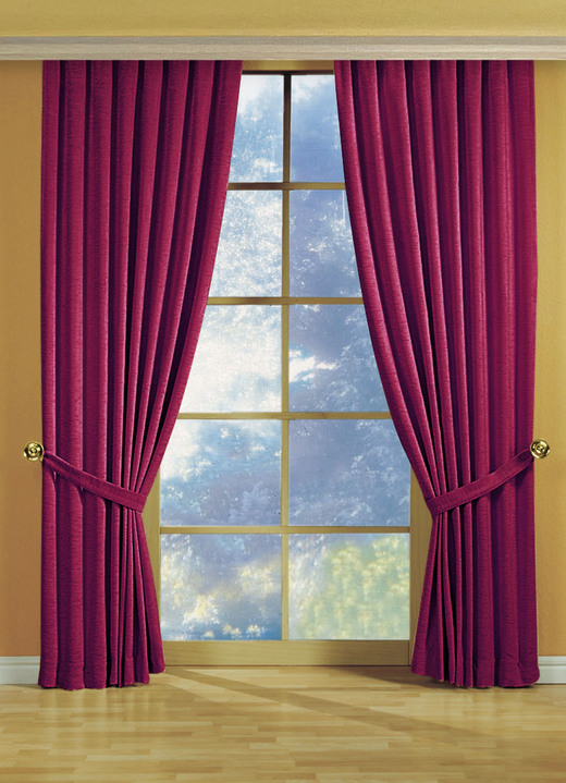 Klassisch - Fensterdekoration aus schwerer Thermo-Chenille-Qualität Ansicht 15 Klassisch - Fensterdekoration aus schwerer Thermo-Chenille-Qualität, in Größe 364 (H150xB135 cm) bis 464 (H245xB270 cm), in Farbe BRAUN, in Ausführung mit Universalschienenband Ansicht 15