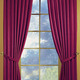 Klassisch - Fensterdekoration aus schwerer Thermo-Chenille-Qualität – Farbe ROT – Ansicht 3 Klassisch - Fensterdekoration aus schwerer Thermo-Chenille-Qualität, in Größe 364 (H150xB135 cm) bis 464 (H245xB270 cm), in Farbe TERRA, in Ausführung mit Universalschienenband – Farbe ROT – Ansicht 3