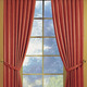 Klassisch - Fensterdekoration aus schwerer Thermo-Chenille-Qualität – Farbe TERRA – Ansicht 3 Klassisch - Fensterdekoration aus schwerer Thermo-Chenille-Qualität, in Größe 364 (H150xB135 cm) bis 464 (H245xB270 cm), in Farbe CREME, in Ausführung mit Universalschienenband – Farbe TERRA – Ansicht 3