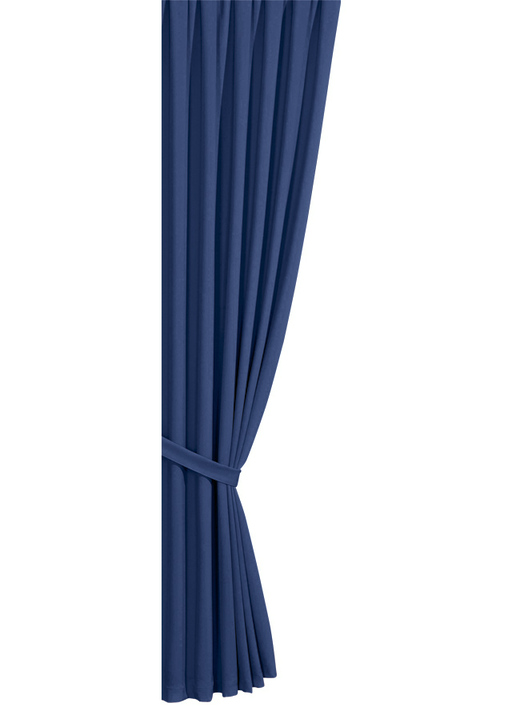 Klassisch - Verdunkelungs-Schals mit Universalschienenband Ansicht 4 Klassisch - Verdunkelungs-Schals mit Universalschienenband, in Größe 119 (H150xB140 cm) bis 304 (2er-Pack Raffhalter, 80 cm), in Farbe TERRA Ansicht 4