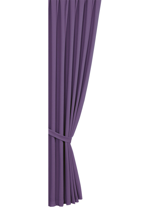 Klassisch - Verdunkelungs-Schals mit Universalschienenband Ansicht 9 Klassisch - Verdunkelungs-Schals mit Universalschienenband, in Größe 119 (H150xB140 cm) bis 304 (2er-Pack Raffhalter, 80 cm), in Farbe TERRA Ansicht 9