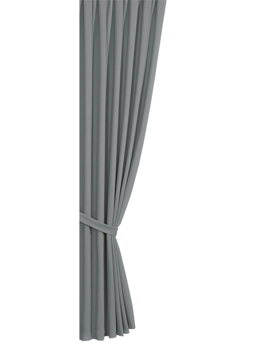 Klassisch - Verdunkelungs-Schals mit Universalschienenband Ansicht 5 Klassisch - Verdunkelungs-Schals mit Universalschienenband, in Größe 119 (H150xB140 cm) bis 304 (2er-Pack Raffhalter, 80 cm), in Farbe TERRA Ansicht 5