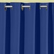 Klassisch - Pflegeleichte Energiespar-Verdunkelungs-Schals – Farbe BLAU – Ansicht 4 Klassisch - Pflegeleichte Energiespar-Verdunkelungs-Schals, in Größe 119 (H150xB140 cm) bis 271 (H245xB140 cm), in Farbe TERRA, in Ausführung Mit Schlaufen – Farbe BLAU – Ansicht 4