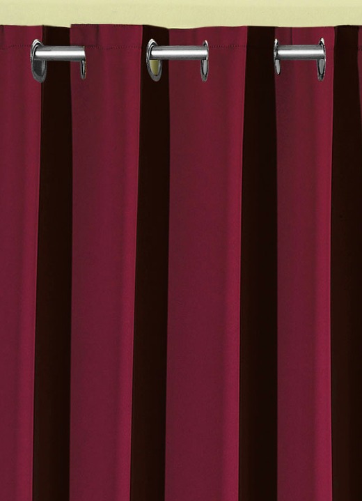 Klassisch - Pflegeleichte Energiespar-Verdunkelungs-Schals, in Größe 119 (H150xB140 cm) bis 271 (H245xB140 cm), in Farbe BLAU, in Ausführung Mit Schlaufen Ansicht 17